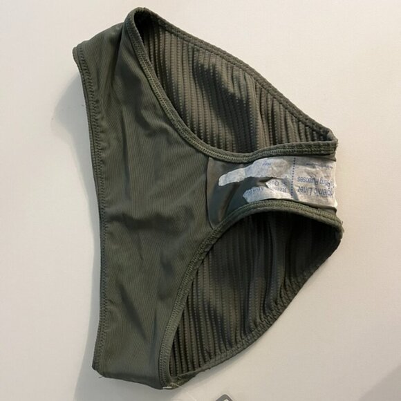 NWT Sea Level Australia Eco Essentials Mid Bikini in Khaki Size 6 - Picture 4 of 8